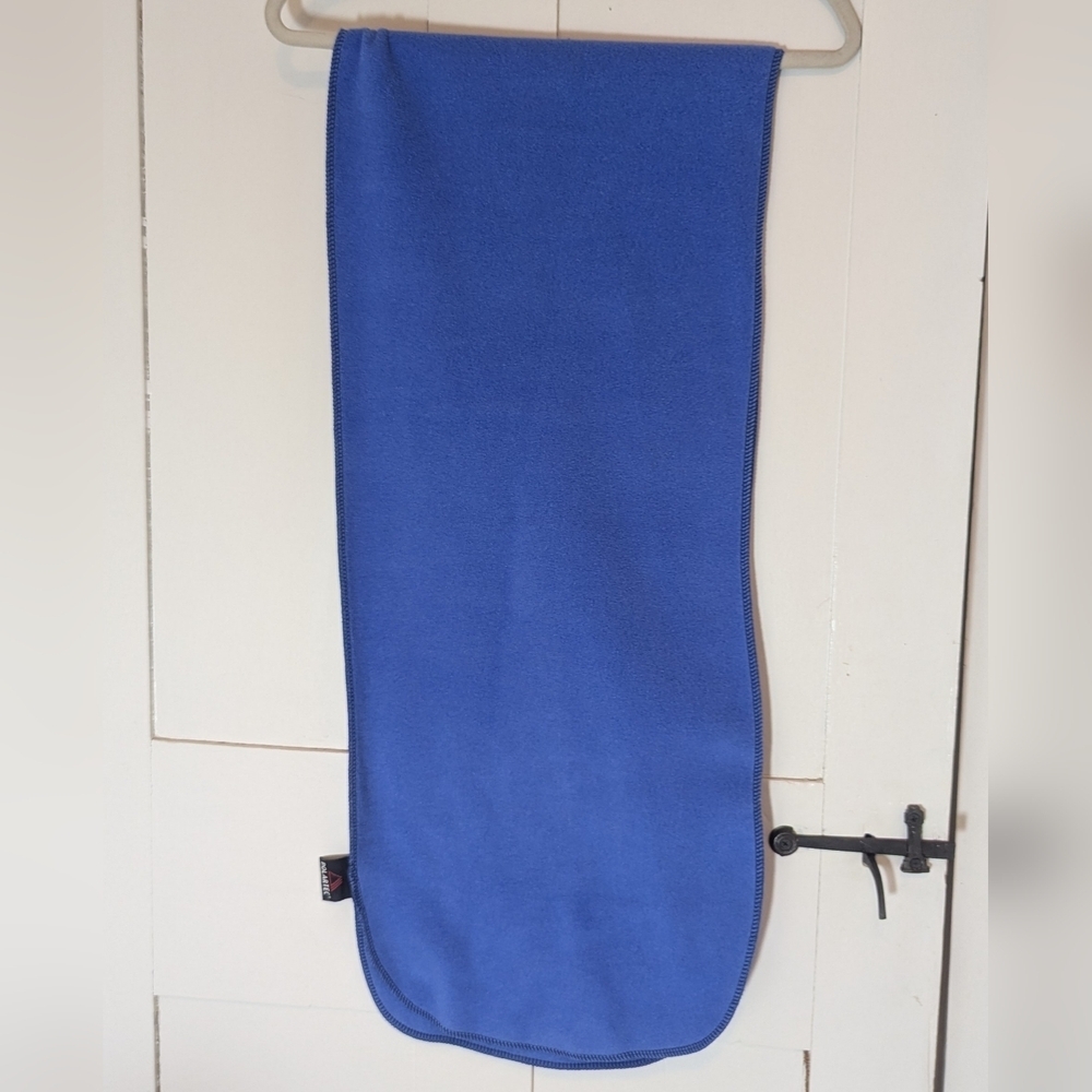 🧣 Polartec Vibrant Blue Fleece Scarf long rectangular gorpcore ski snow winter